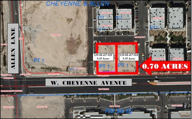 Cheyenne Avenue frontage at Allen Lane, North Las Vegas, NV 89032