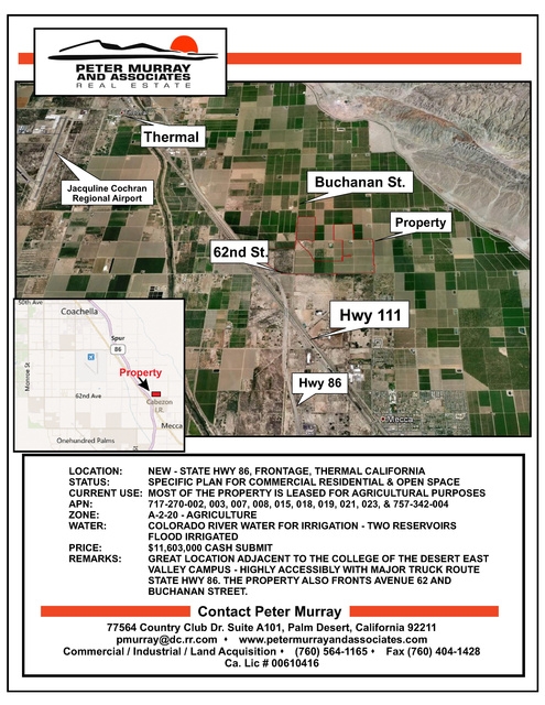 New Expressway 86, Thermal, CA 92274