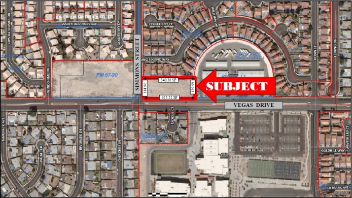 Northeast corner of Vegas Dr. & Simmons Street, Las Vegas, NV 89106