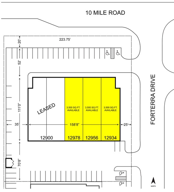 12900 - 12978 Ten Mile Road, Warren, MI 48089