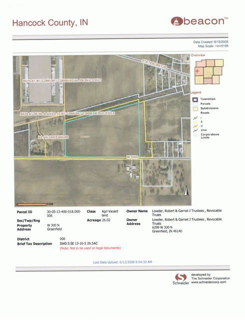 6299 W. 300N (APPROX.), Greenfield, IN 46140
