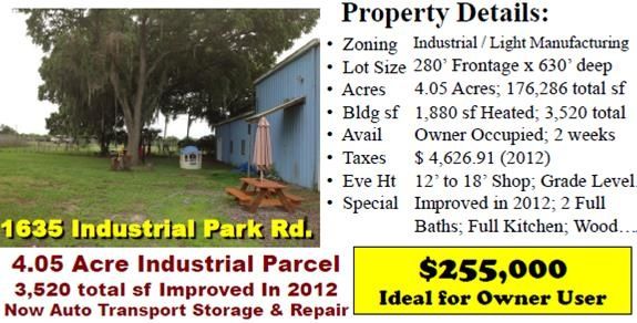 1635 Industrial Park Rd, Mulberry, FL 33860