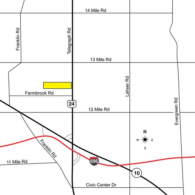 Telegraph Road, Franklin, MI 48025